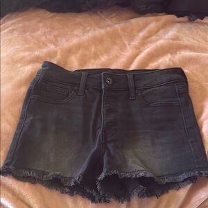 Women's Black Denim Shorts